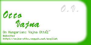 otto vajna business card